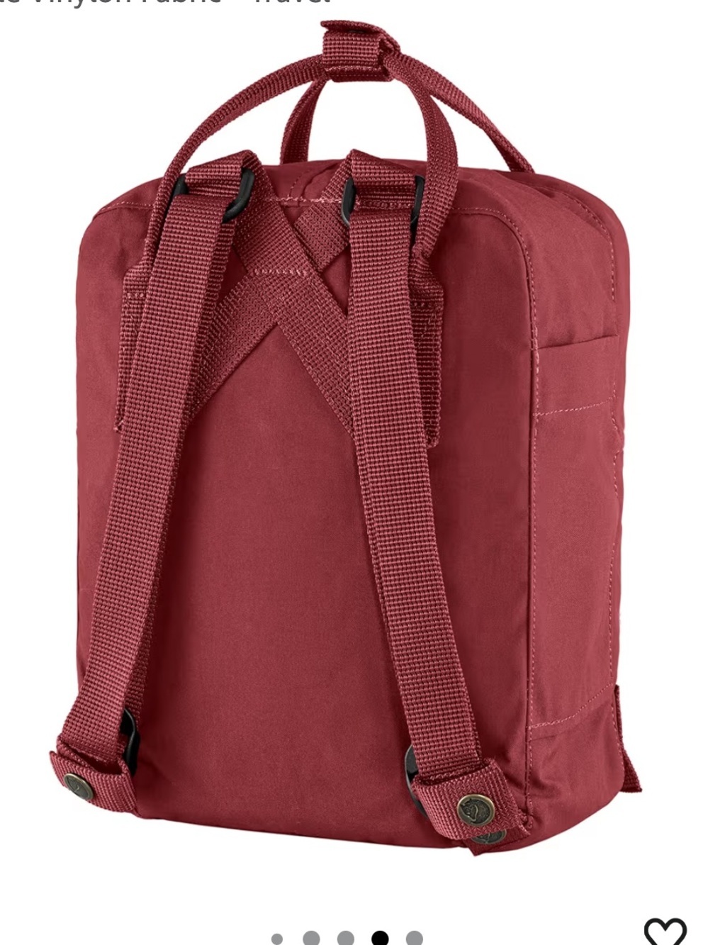 Kånken Mini Backpack - Red - Picture 3 of 6